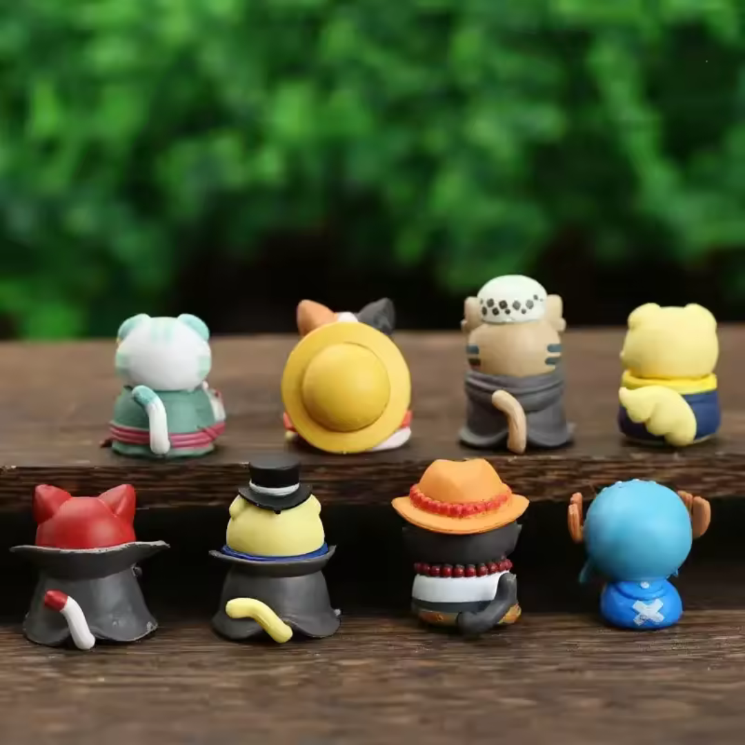 Gatos De One Piece 8pzas