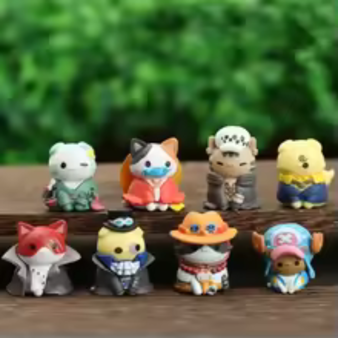 Gatos De One Piece 8pzas