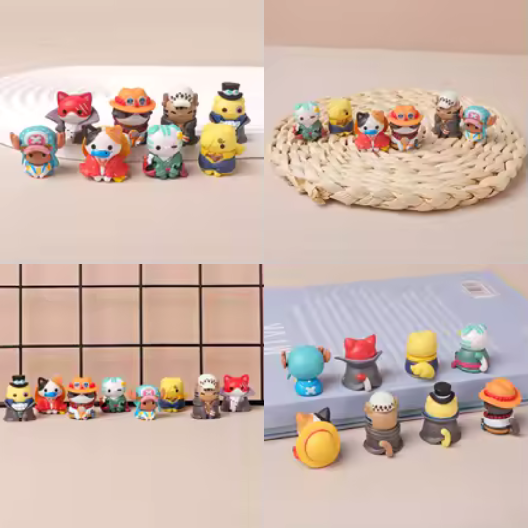 Gatos De One Piece 8pzas