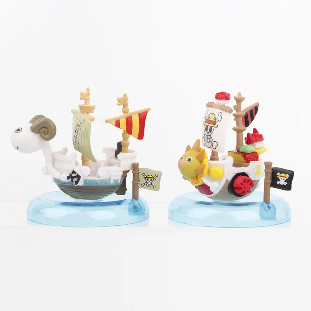 Barcos One Pice 8 unids/set de una pieza de Anime