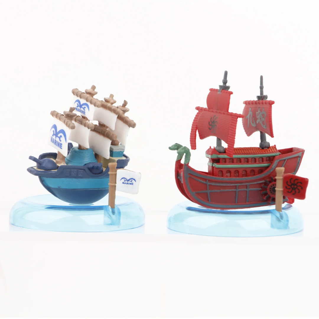 Barcos One Pice 8 unids/set de una pieza de Anime