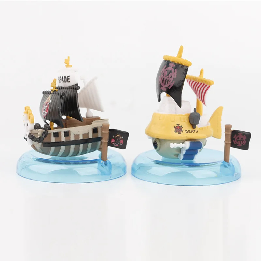Barcos One Pice 8 unids/set de una pieza de Anime