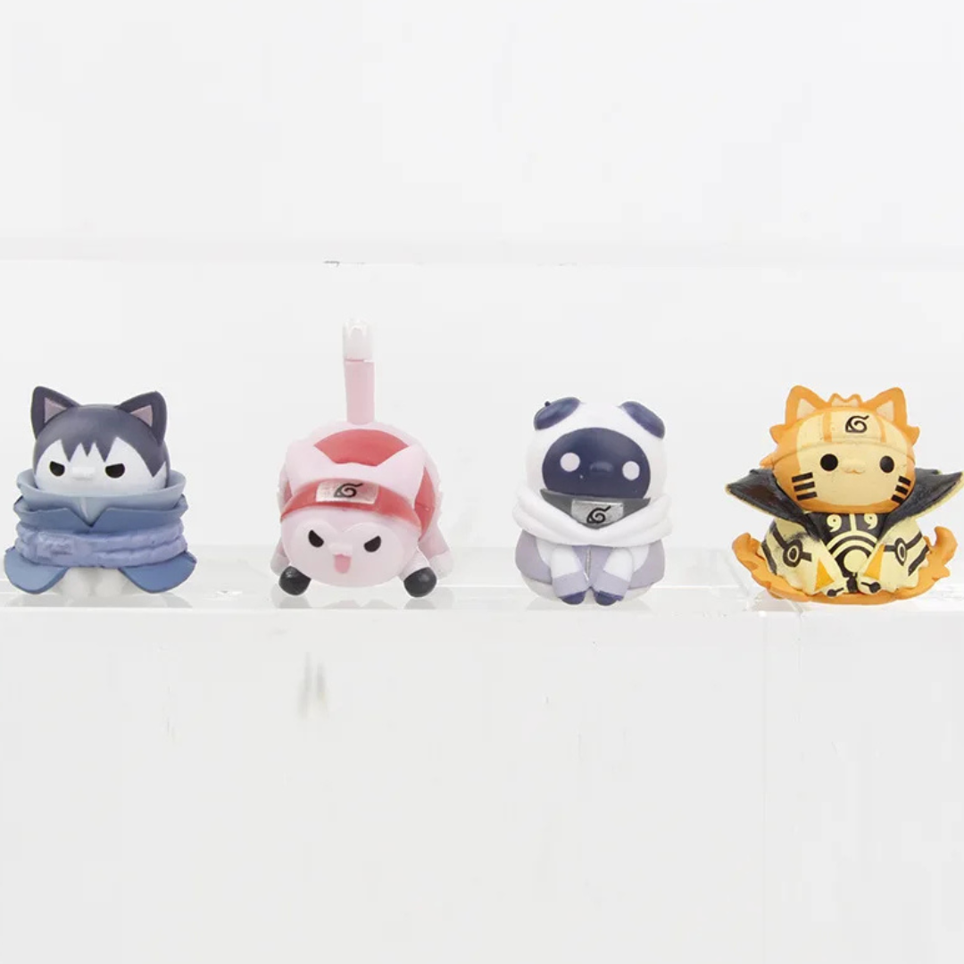 Gatos de Naruto 8 pzas