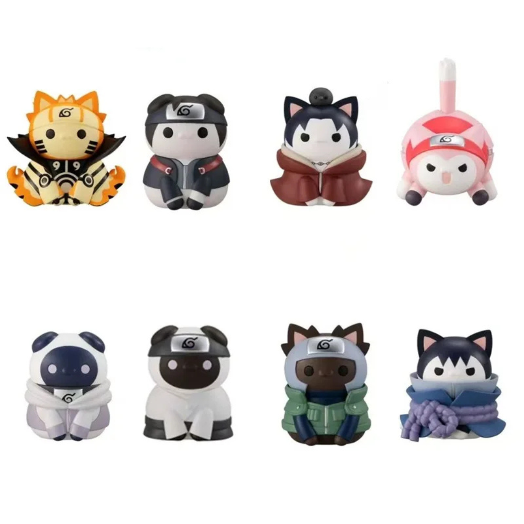 Gatos de Naruto 8 pzas